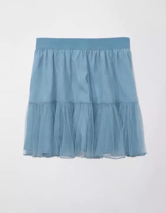 AE High-Waisted Tulle Mini Skirt - Image 3
