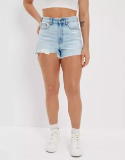 AE Strigid Denim Curvy Highest Waist '90s Boyfriend Short