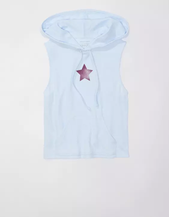 AE X The Ziegler Sisters Sleeveless Hoodie Tee - Image 3