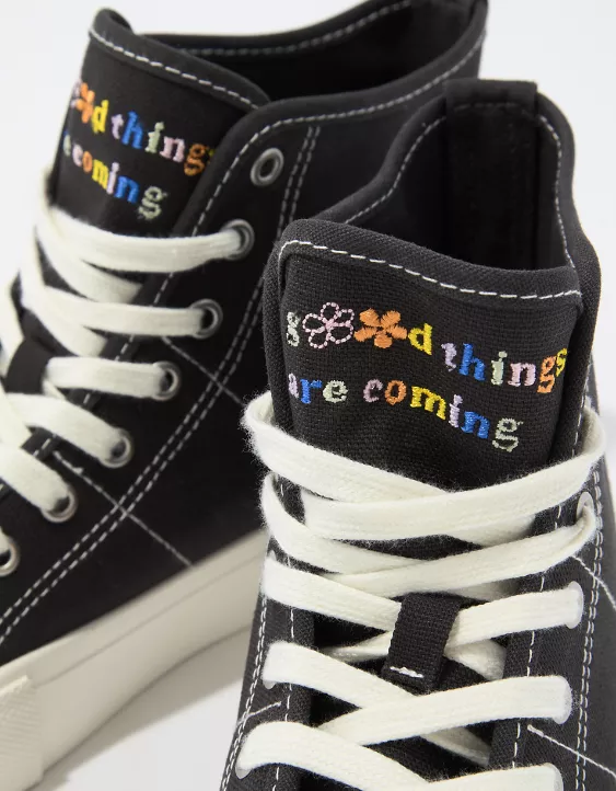 AE Doodle Canvas High-Top Sneaker - Image 3