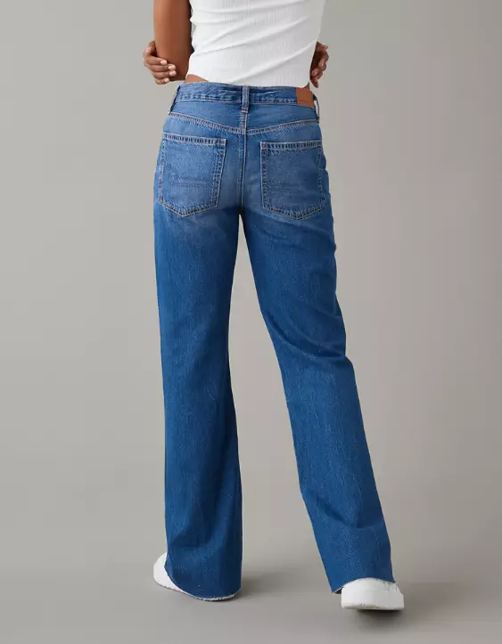 AE Dreamy Drape Low-Rise Baggy Flare Jean - Image 2