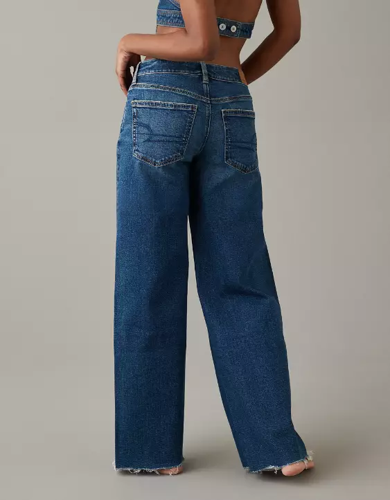 AE Stretch Low-Rise Baggy Wide-Leg Jean - Image 2
