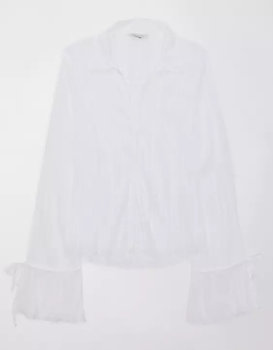AE Mesh Ruffled Shirt - Image 3