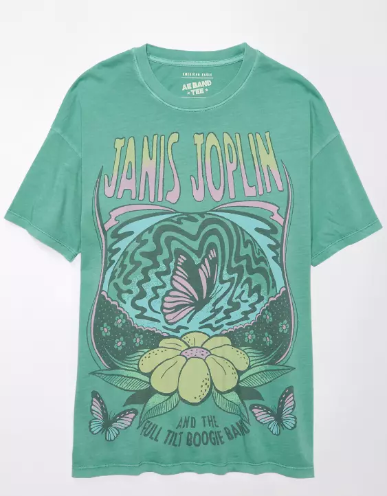 AE Oversized Janis Joplin Graphic Tee - Image 3