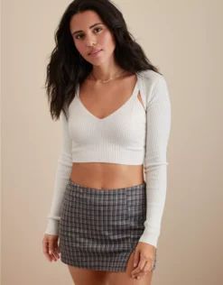 AE Cropped Shrug + Tank Top Set