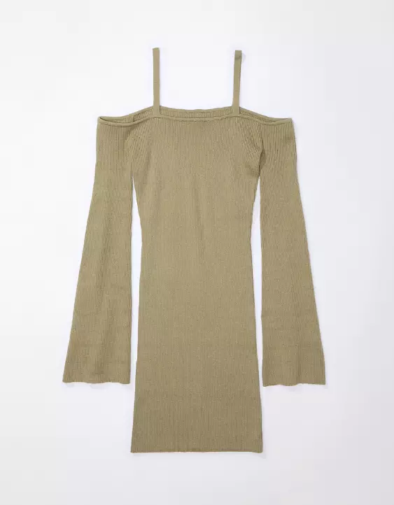 AE Off-The-Shoulder Sweater Dress - Image 3