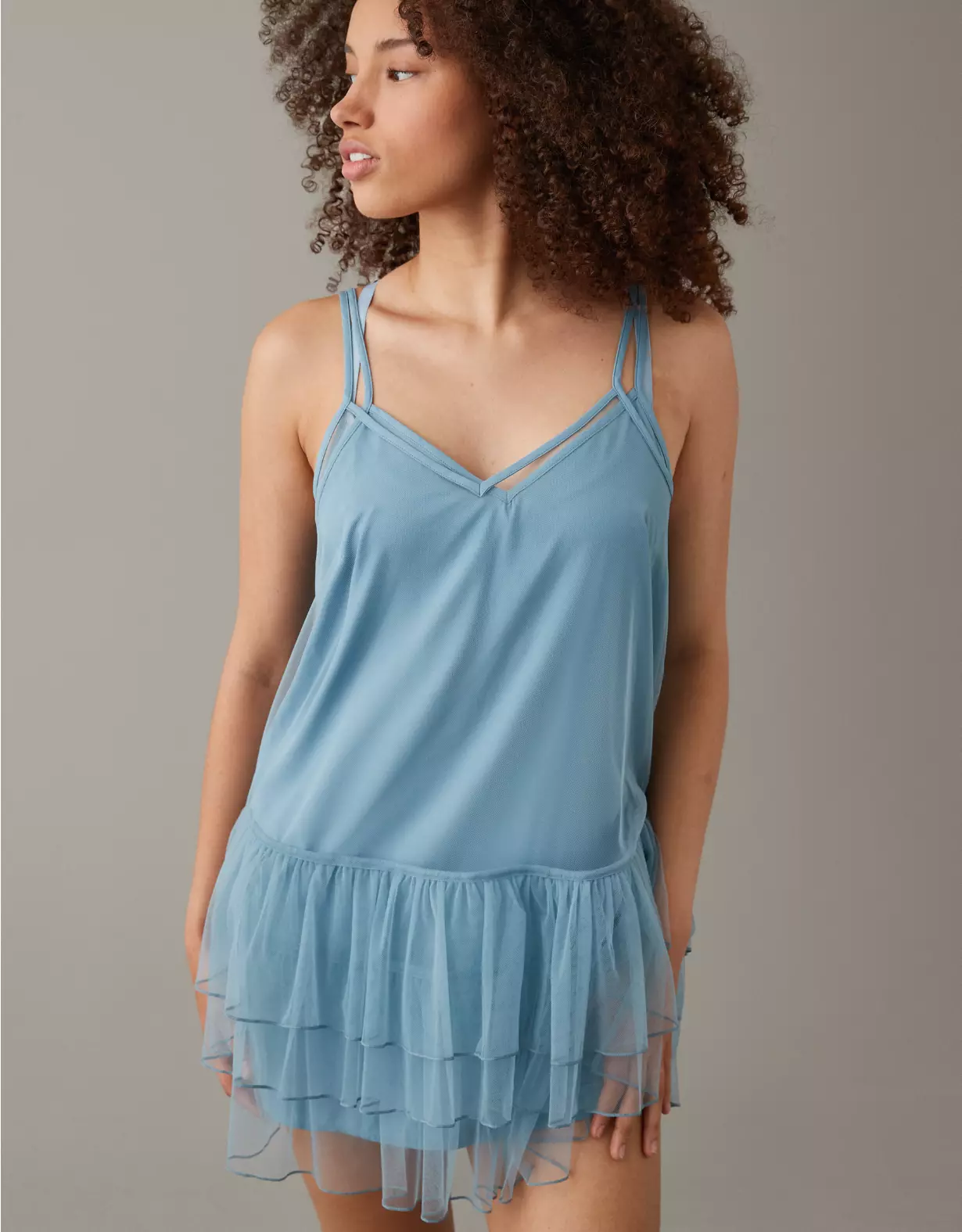 AE Tiered Tulle Mini Dress