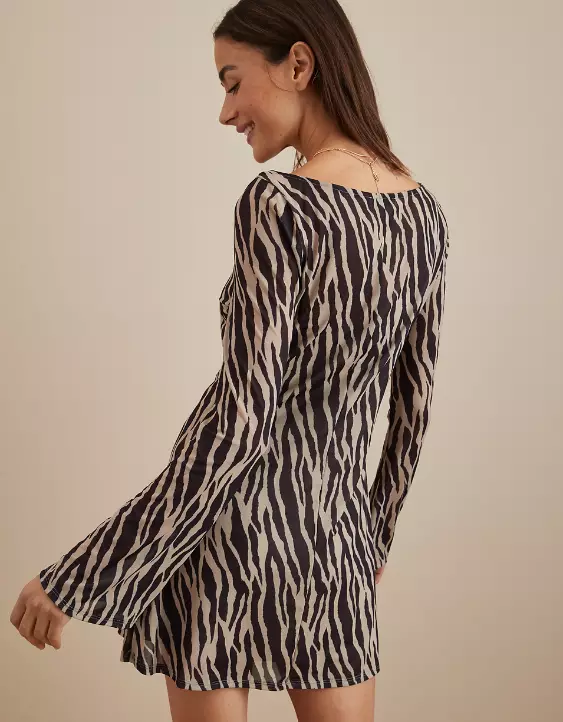 AE Boatneck Mini Mesh Dress - Image 2