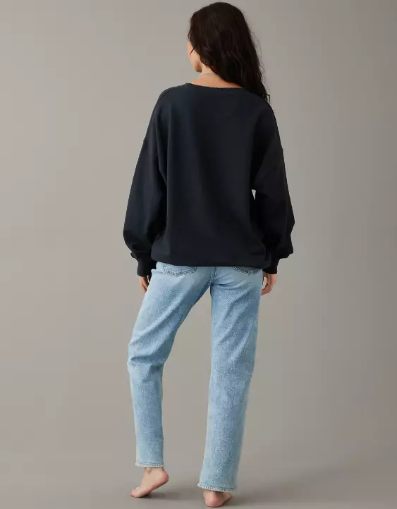 AE Oversized Halloween Rolling Stones Graphic Sweatshirt - Image 2