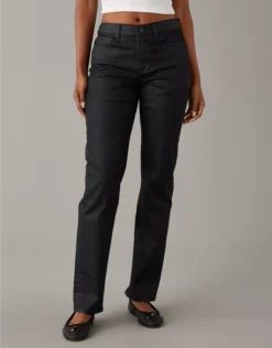 AE Stretch High-Waisted Straight Pant