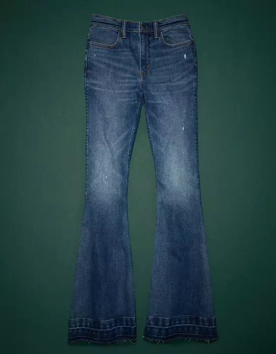 AE77 Premium High-Waisted Flare Jean - Image 3